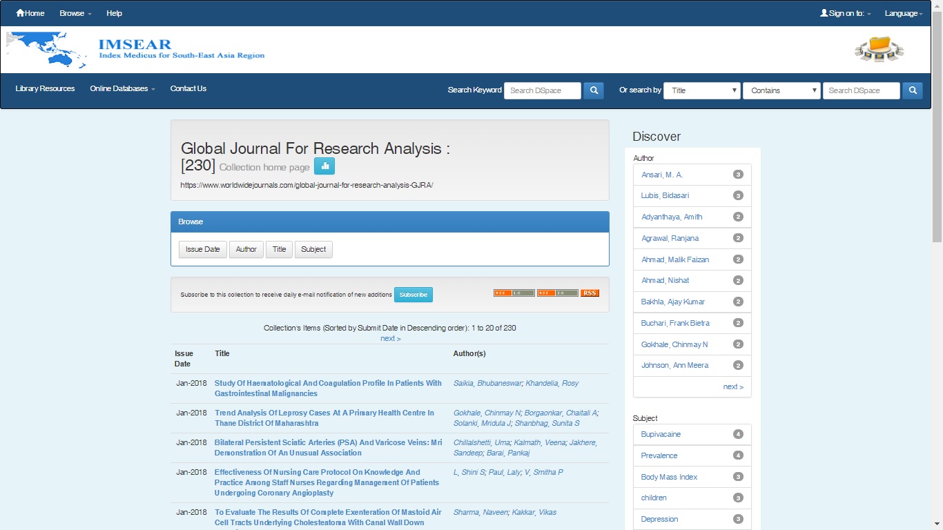 global journal for research analysis publication fee